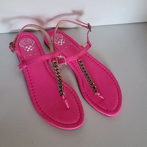 VINCE CAMUTO HOT PINK SANDALS